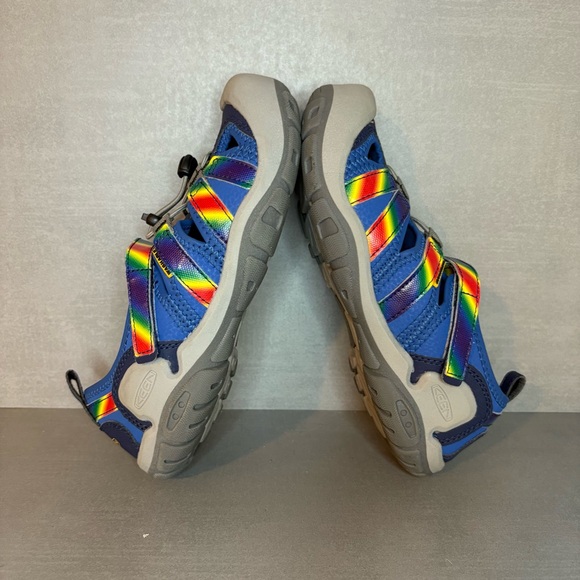 Keen | NEW! Knotch Creek Water Sandals - Blue Multicolor ; Kids 4 - Picture 3 of 8